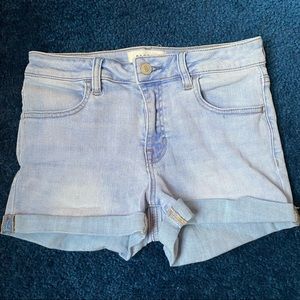 pacsun super stretch shortie jean shorts